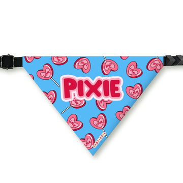 PawsIndia Customized Pet Bandana - Valentine's Edition Heart Candy